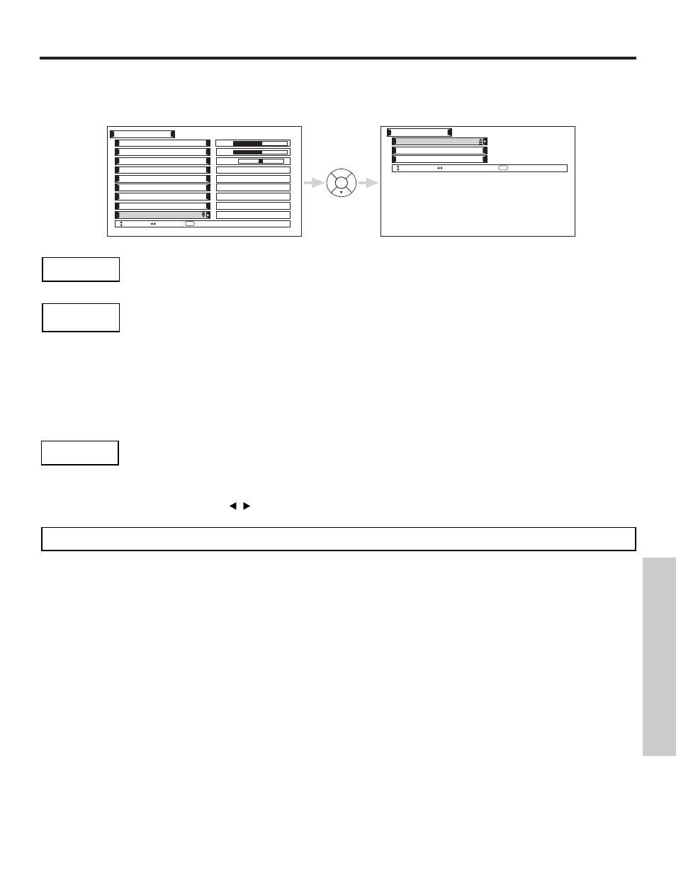 Audio, On-screen displa y, Digital and pcm. dolby | Hitachi 42HDX61 User Manual | Page 59 / 100