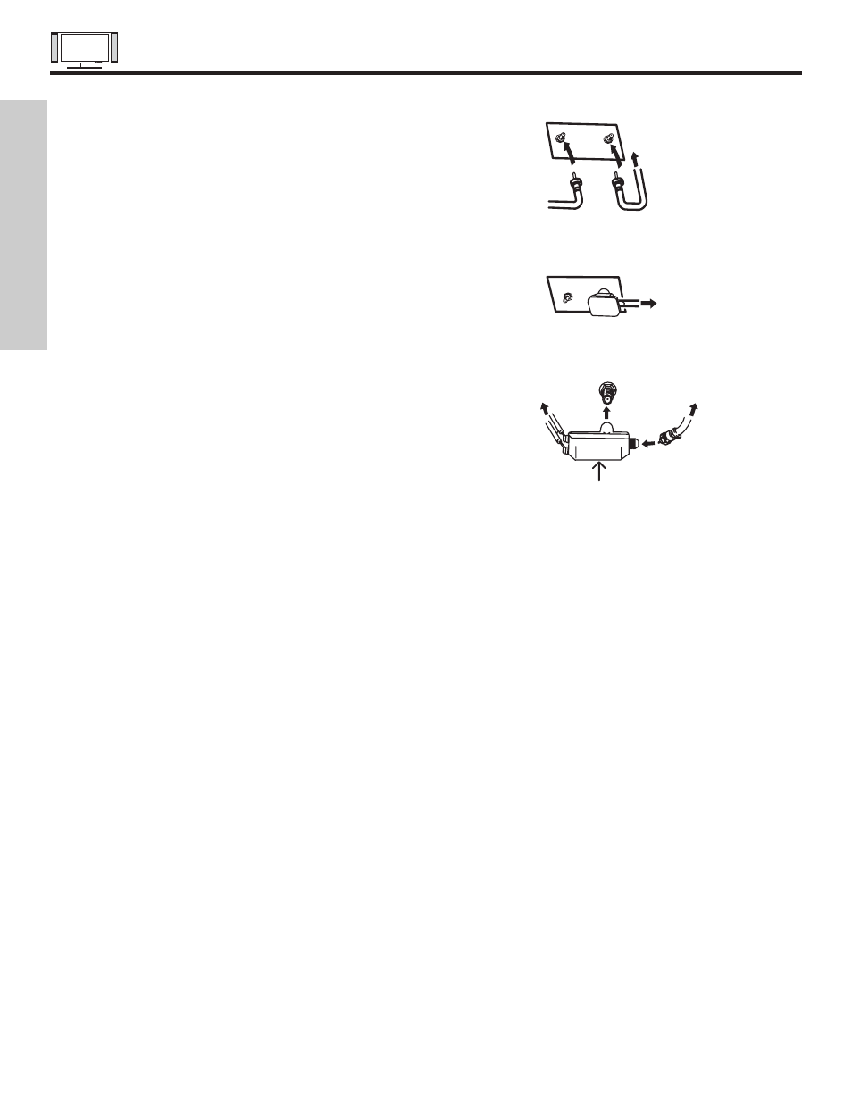 Antenna connections to rear panel jacks, First time use | Hitachi 42HDX61 User Manual | Page 8 / 100