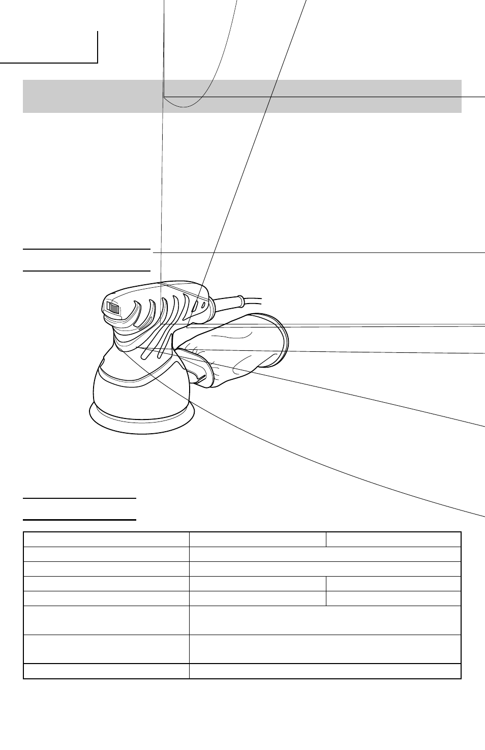 Description fonctionnelle, Nom des parties specifications | Hitachi SV 13YA User Manual | Page 22 / 44
