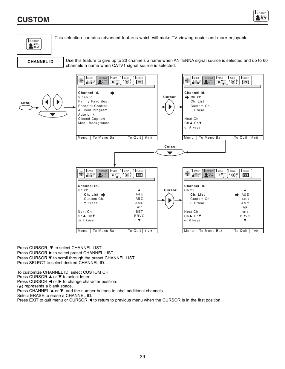Custom | Hitachi 43GX10B  EN User Manual | Page 39 / 60