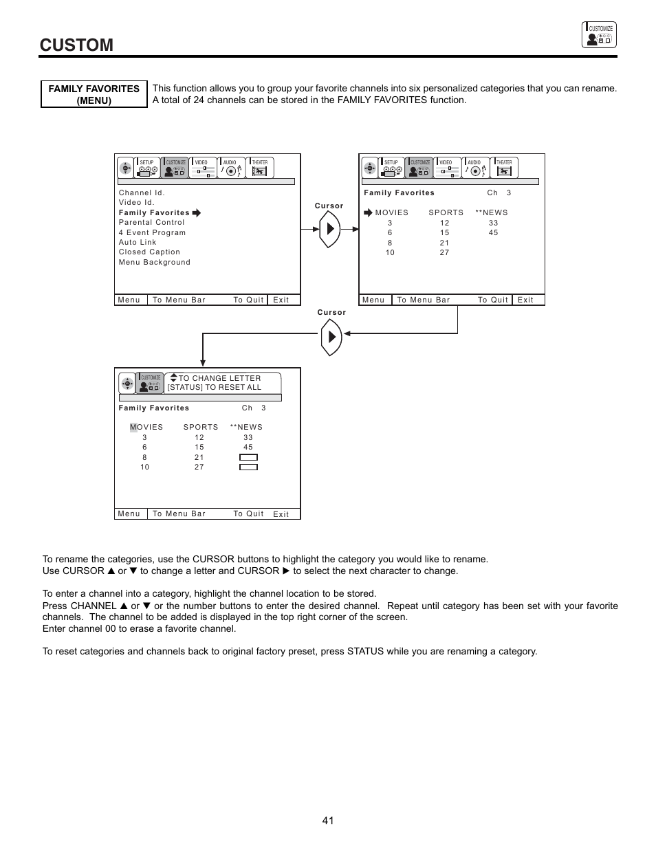 Custom | Hitachi 43GX10B  EN User Manual | Page 41 / 60