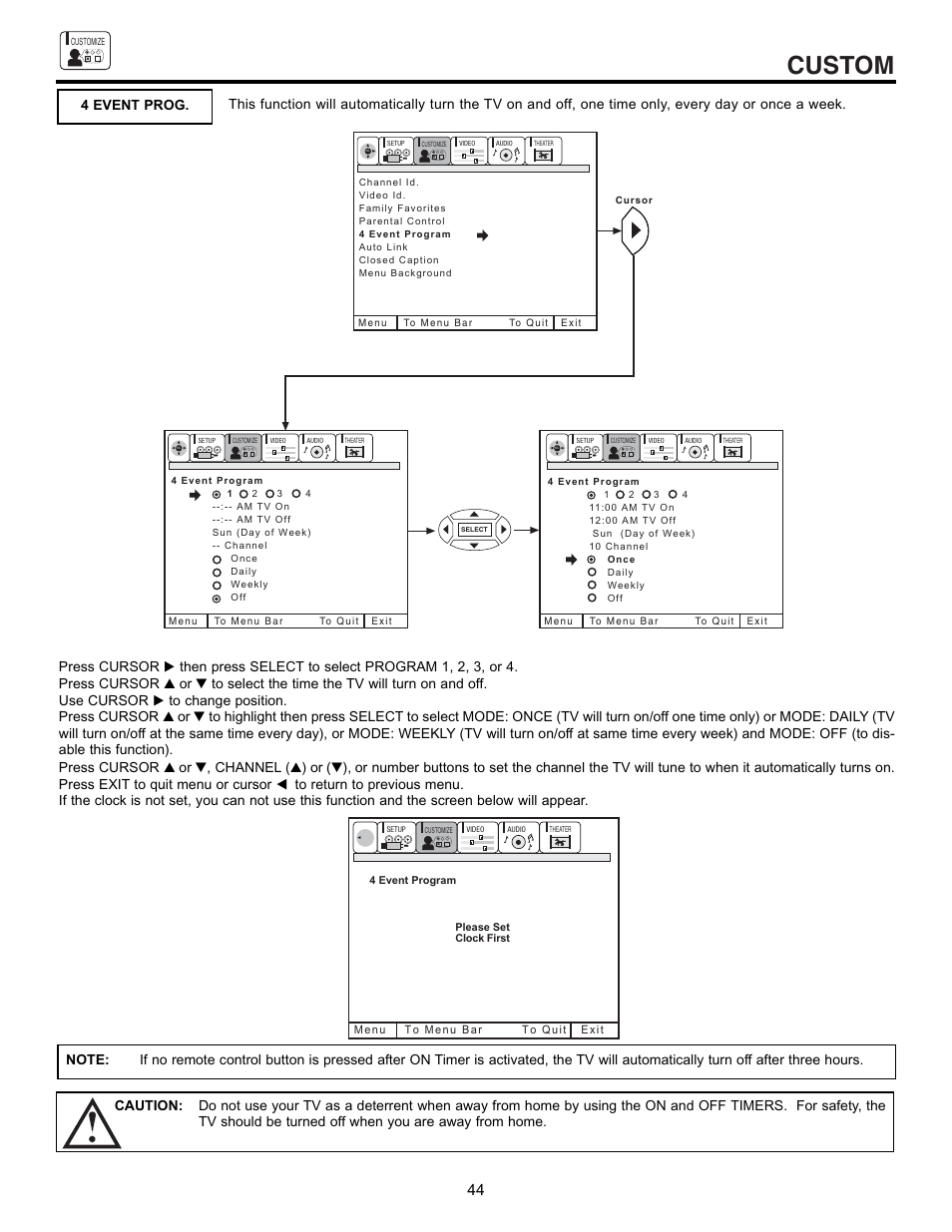 Custom | Hitachi 43GX10B  EN User Manual | Page 44 / 60