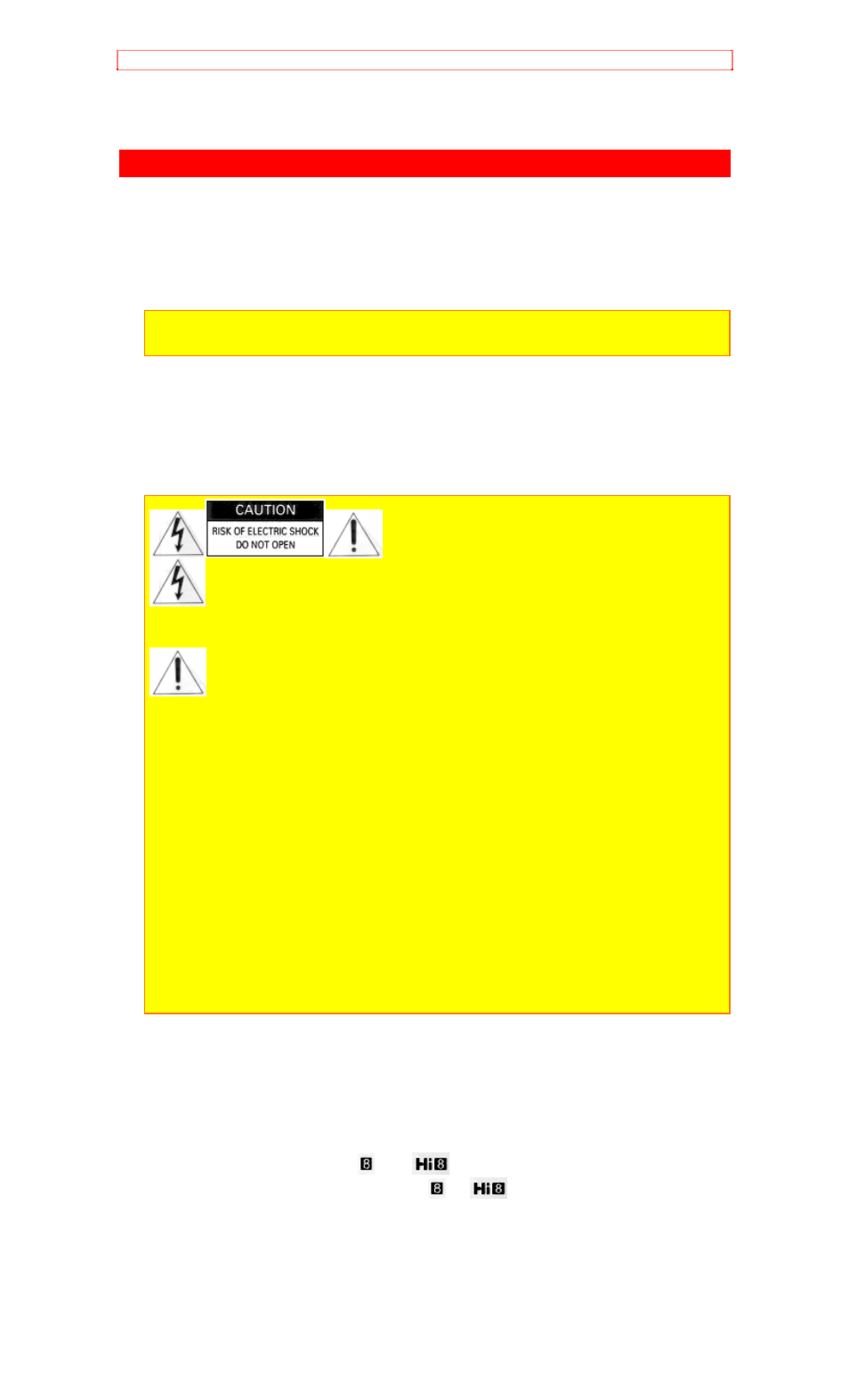 For your safety | Hitachi VM-H81A User Manual | Page 4 / 72