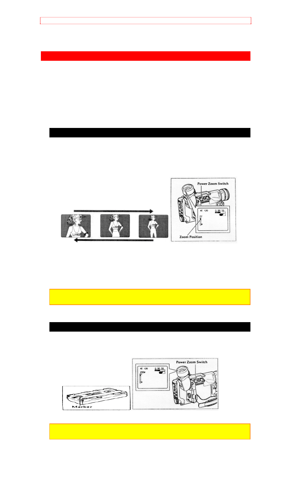 Advanced techniques, Using the power zoom using the digital zoom | Hitachi VM-H81A User Manual | Page 42 / 72