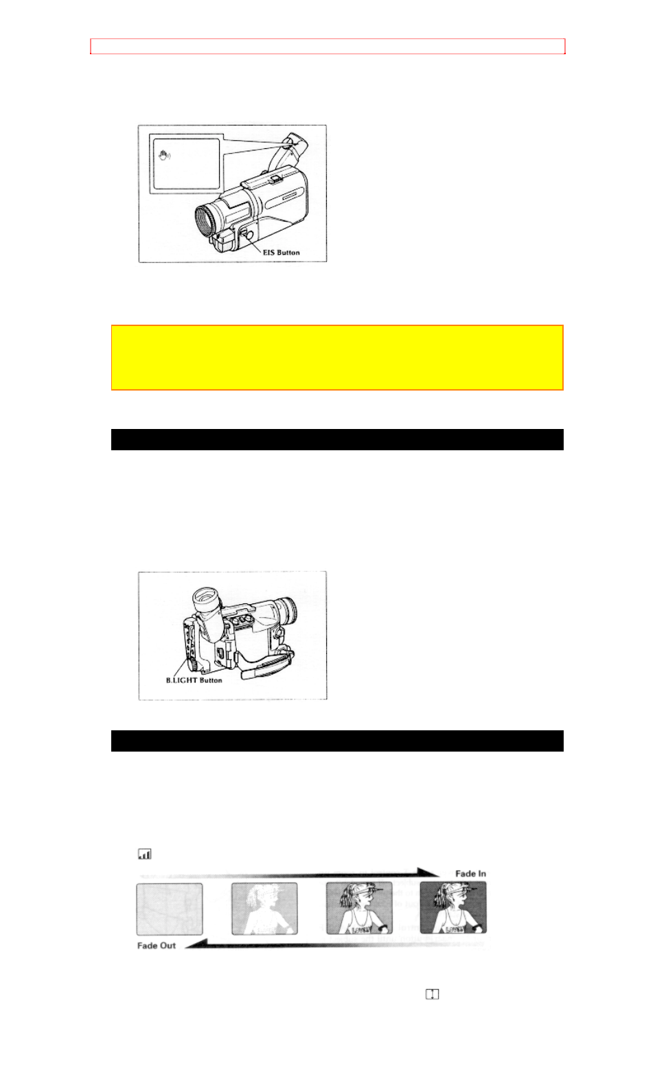 Using exposure correction using fade | Hitachi VM-H81A User Manual | Page 45 / 72