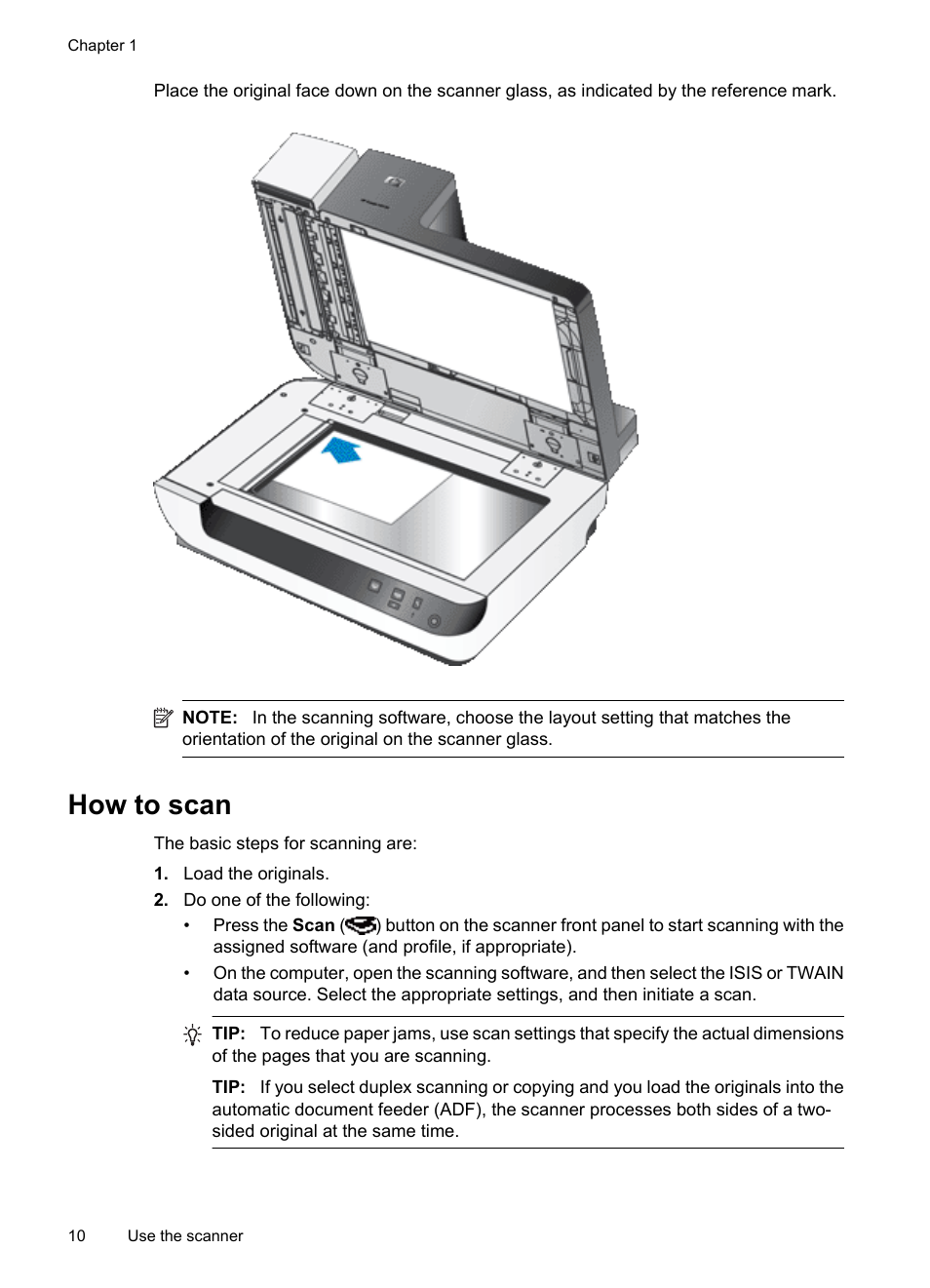 How to scan | Hitachi SCANJET N9120 User Manual | Page 12 / 48