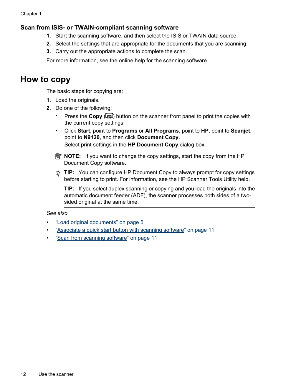 How to copy | Hitachi SCANJET N9120 User Manual | Page 14 / 48