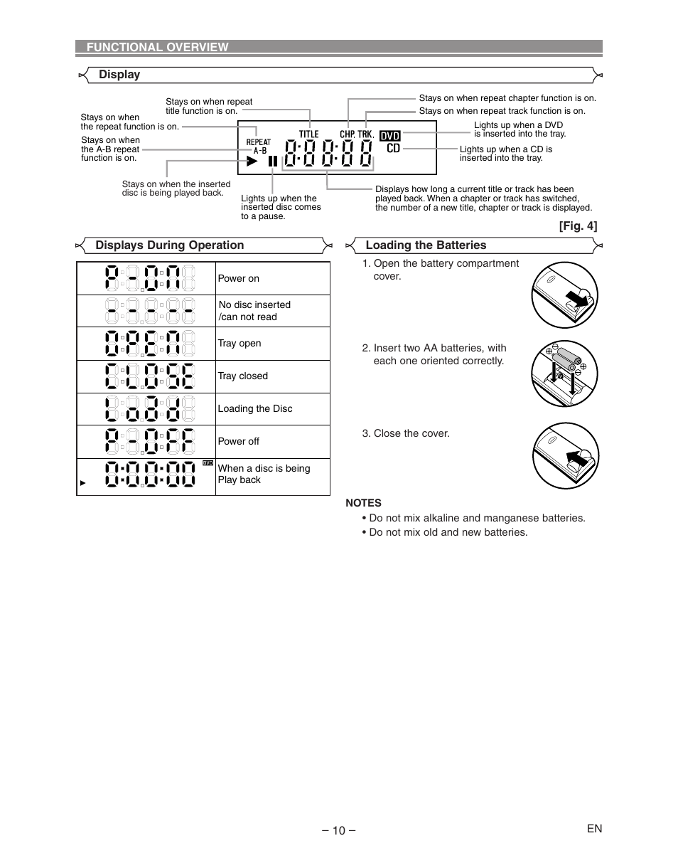 Hitachi DVP335E User Manual | Page 10 / 22