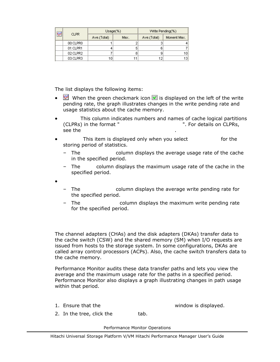 Viewing usage statistics on access paths, Viewing usage statistics on access paths -24 | Hitachi MK-96RD617-08 User Manual | Page 106 / 248