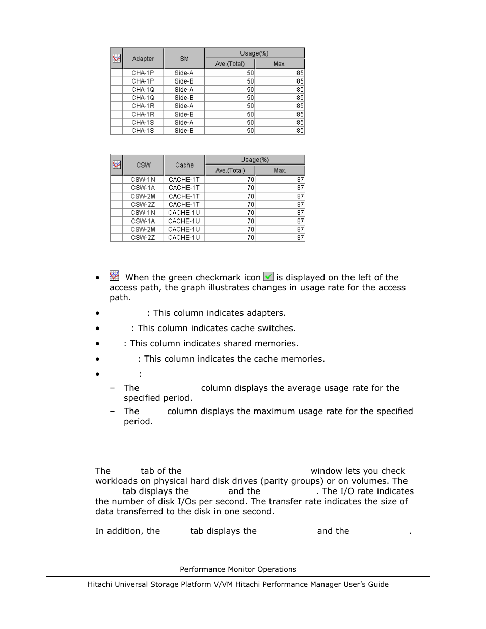 Monitoring hard disk drives, Figure 5-12 displays the average | Hitachi MK-96RD617-08 User Manual | Page 108 / 248