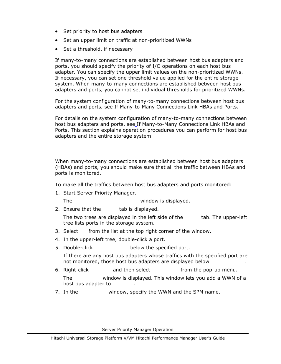 Monitoring all traffic between hbas and ports, Monitoring all traffic between hbas and ports -18, Monitoring all traffic between hbas and ports and | R operation (see monitoring all traffic, Between hbas and ports and | Hitachi MK-96RD617-08 User Manual | Page 150 / 248