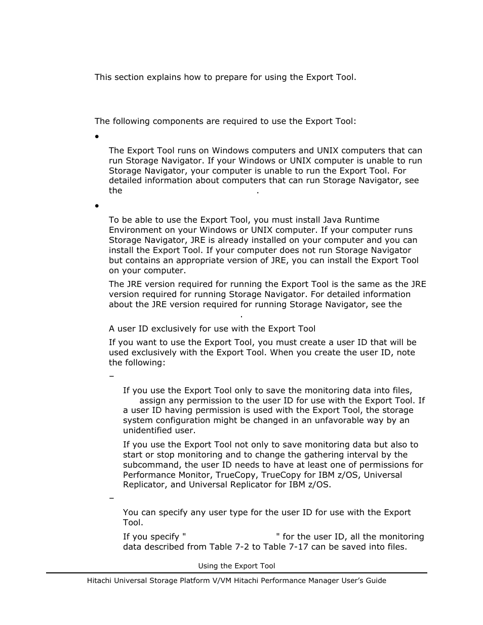 Preparing for using the export tool, Requirements for using the export tool, Requirements for using the export tool -16 | Hitachi MK-96RD617-08 User Manual | Page 180 / 248