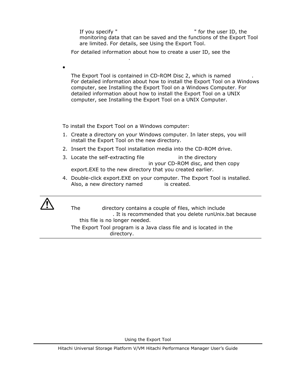 Installing the export tool on a windows computer | Hitachi MK-96RD617-08 User Manual | Page 181 / 248