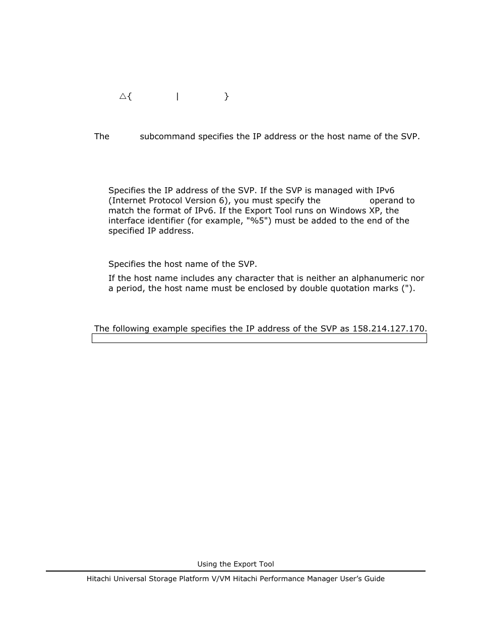 Svpip subcommand, Svpip subcommand -32 | Hitachi MK-96RD617-08 User Manual | Page 196 / 248