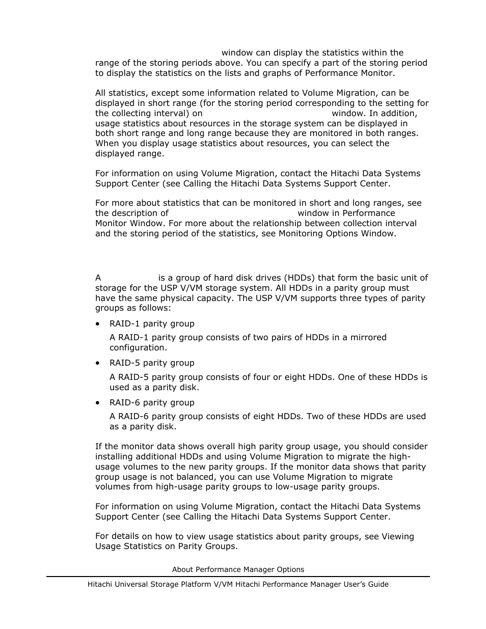 Parity group usage statistics, Parity group usage statistics -4 | Hitachi MK-96RD617-08 User Manual | Page 20 / 248