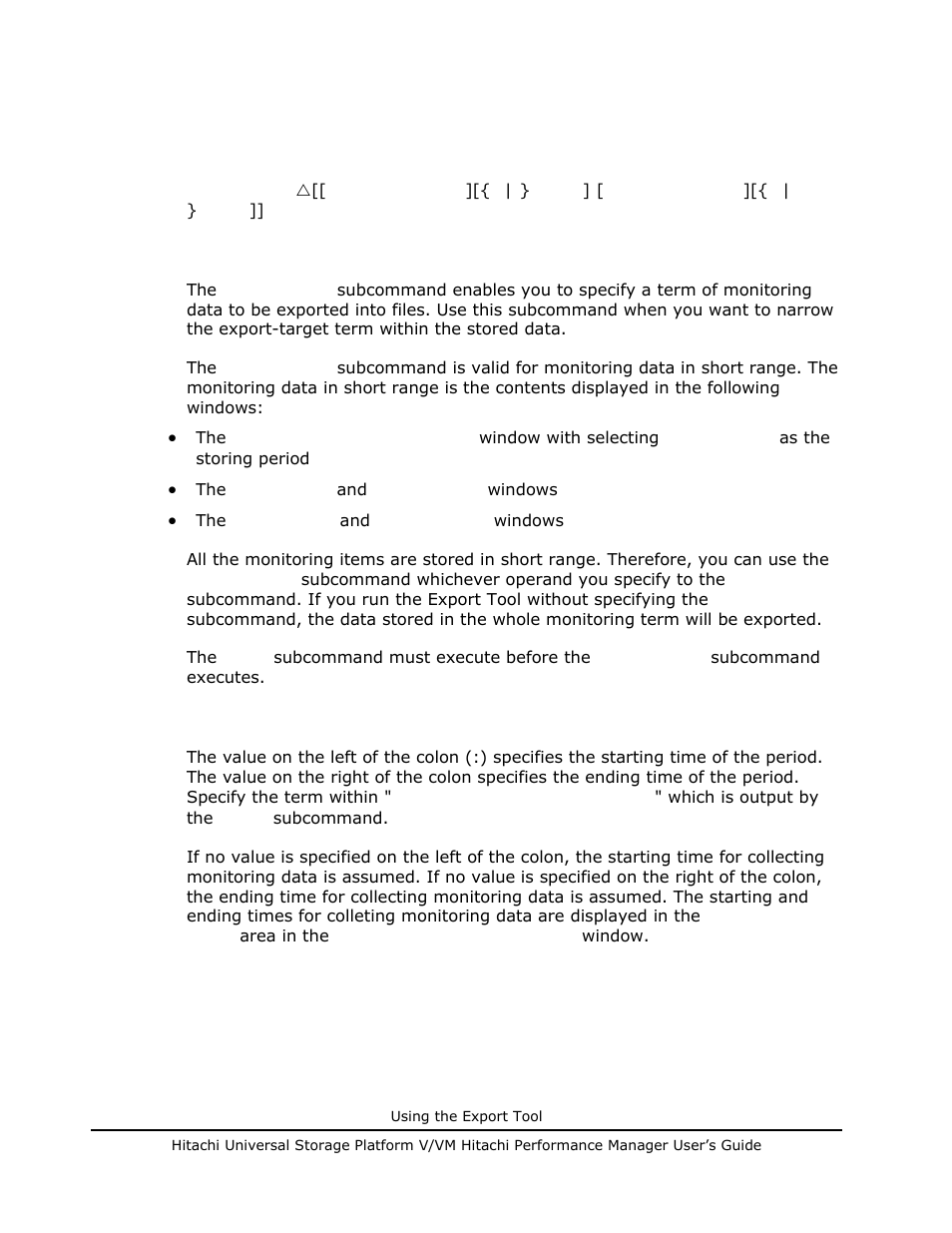 Short-range subcommand, Short-range subcommand -54 | Hitachi MK-96RD617-08 User Manual | Page 218 / 248