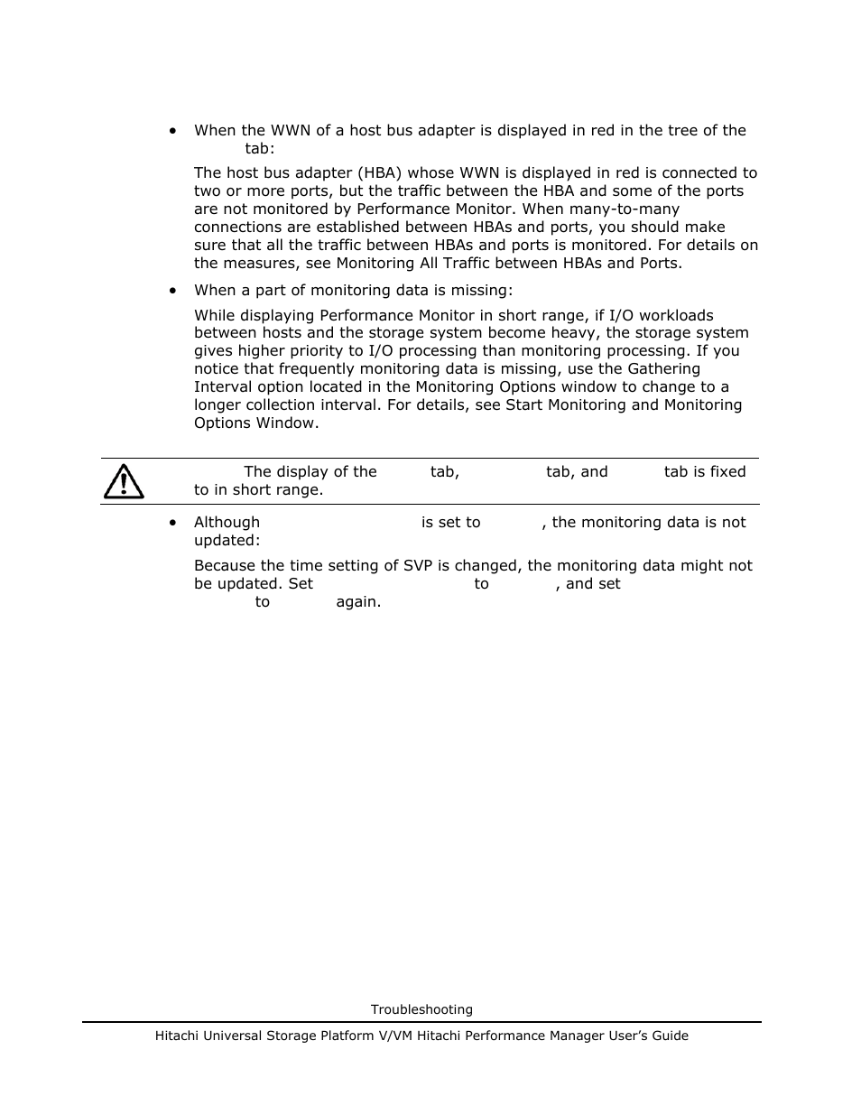 Troubleshooting performance monitor | Hitachi MK-96RD617-08 User Manual | Page 236 / 248