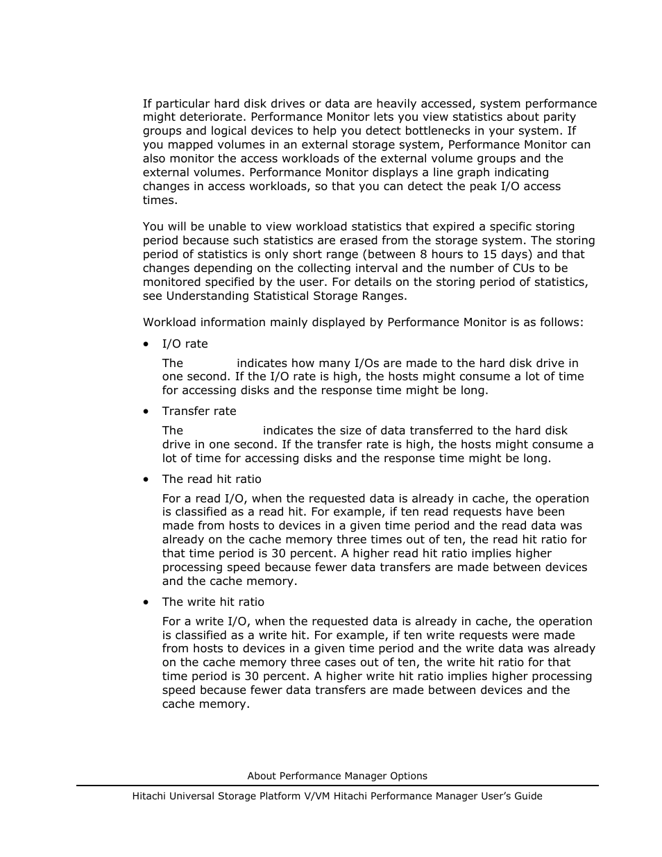 Hard disk drive workload statistics, Hard disk drive workload statistics -11 | Hitachi MK-96RD617-08 User Manual | Page 27 / 248