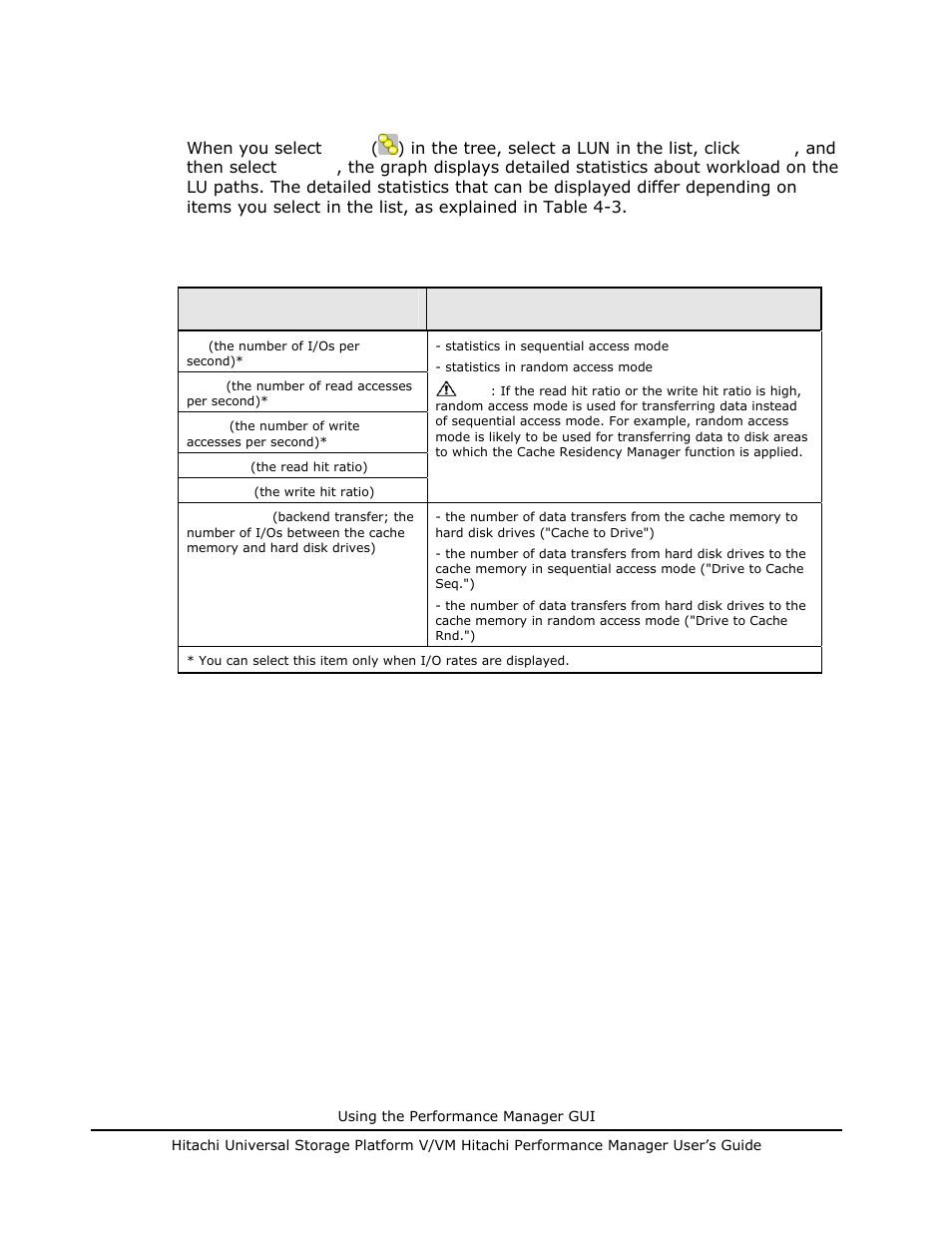 Ee viewing workload statistics on lu paths, Viewing workload statistics on lu paths | Hitachi MK-96RD617-08 User Manual | Page 62 / 248