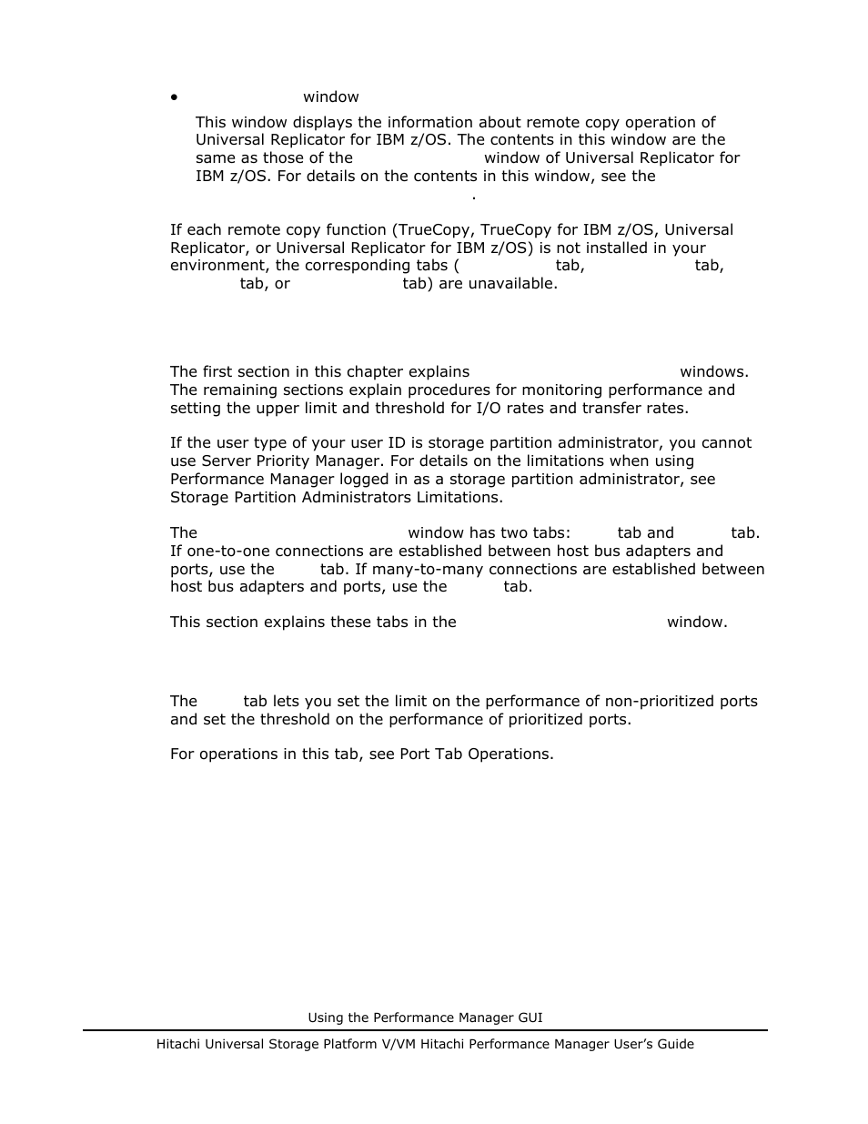 Using the server priority manager windows, Port tab of the server priority manager window, Port tab of the server priority manager window -30 | Hitachi MK-96RD617-08 User Manual | Page 72 / 248