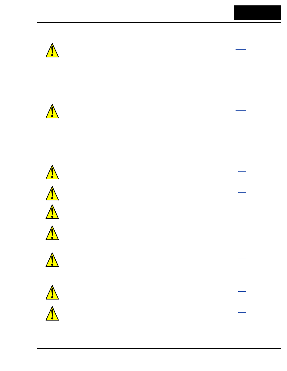 Warnings for configuring drive parameters, Cautions for configuring drive parameters, Warnings for operations and monitoring | Hitachi SJ200 Series User Manual | Page 8 / 276