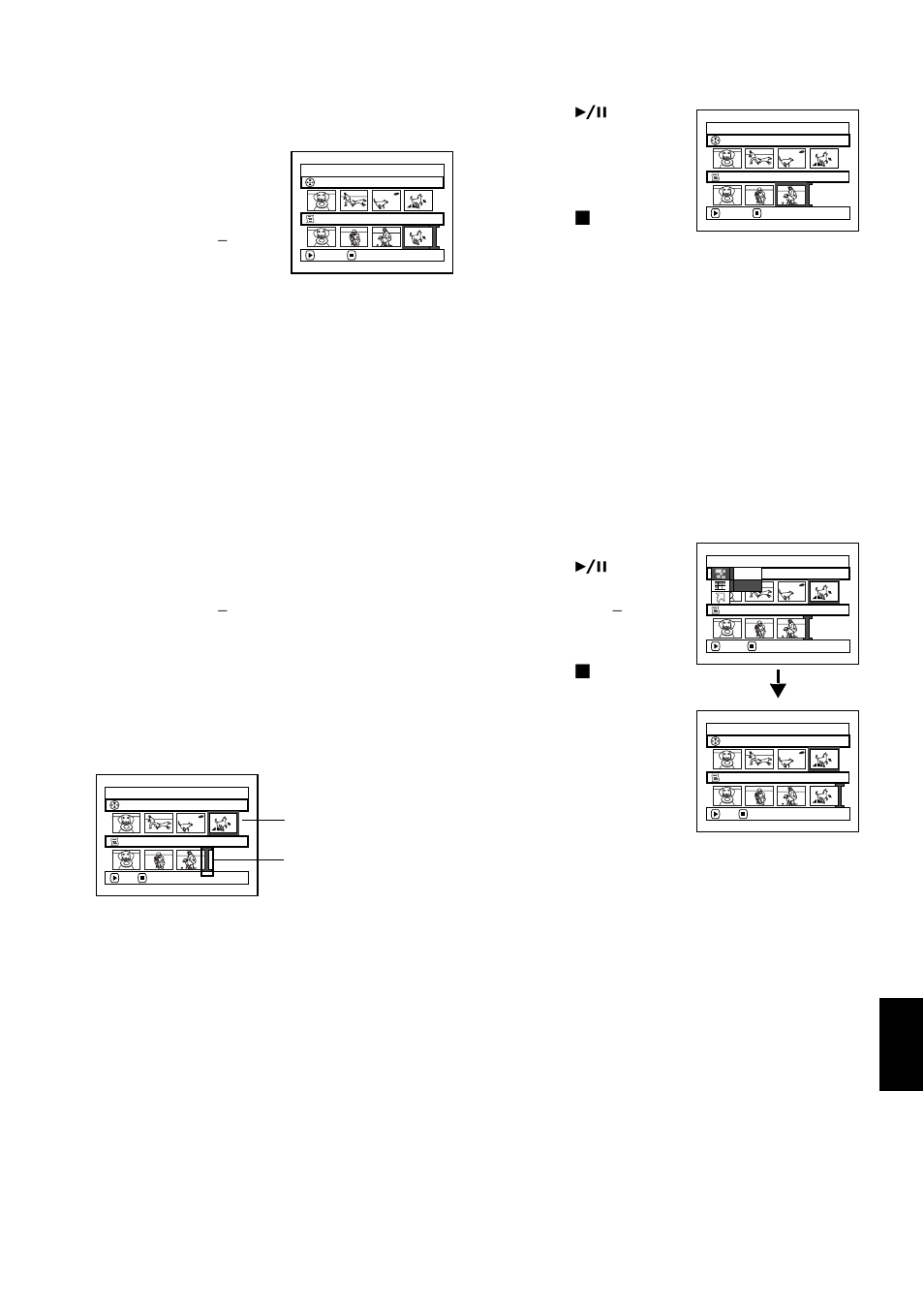 Deleting scenes from play list (editing play list) | Hitachi DZMV580A User Manual | Page 129 / 187