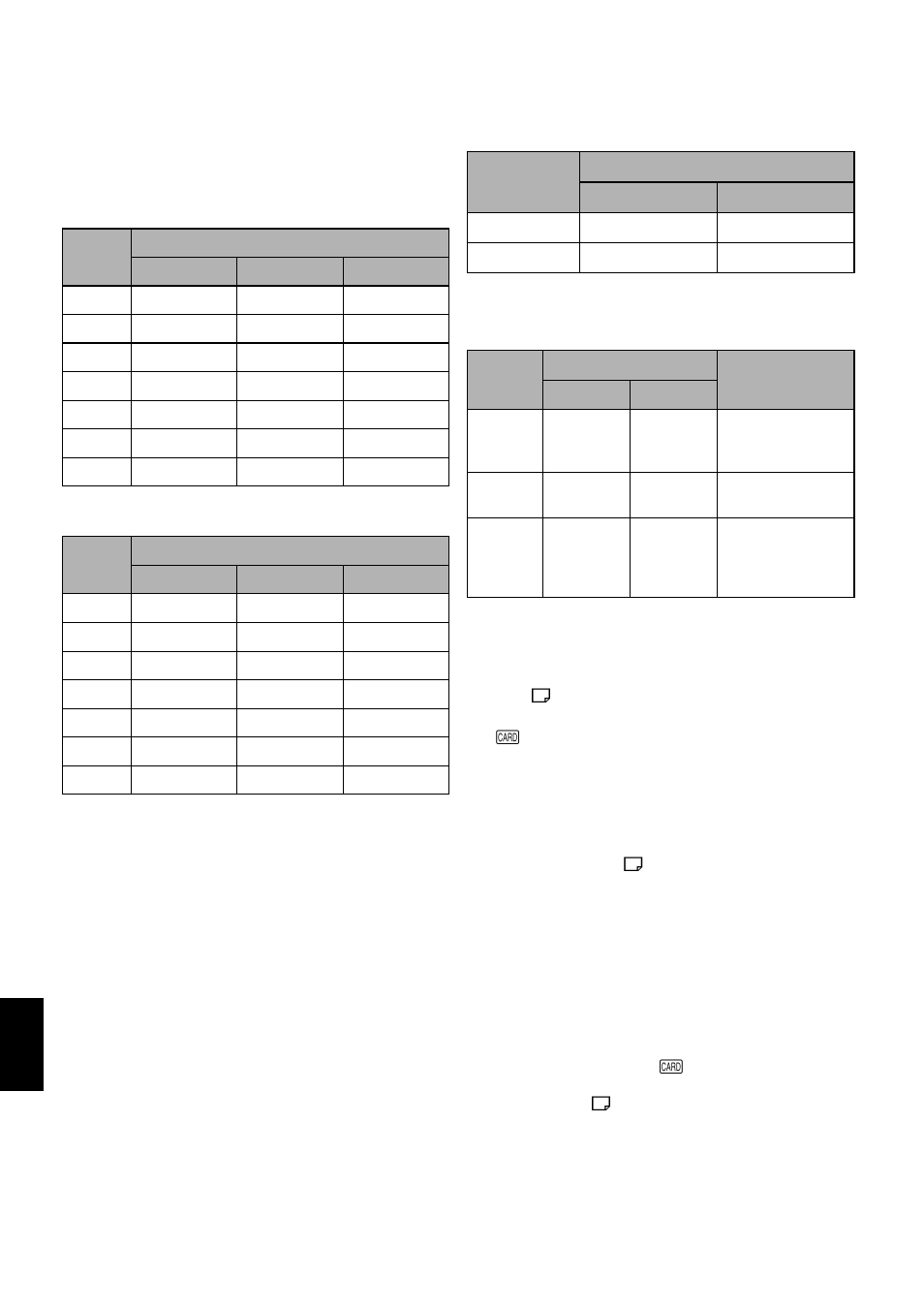 Recordable stills (photos) on card, Size and quality of photos | Hitachi DZMV580A User Manual | Page 30 / 187