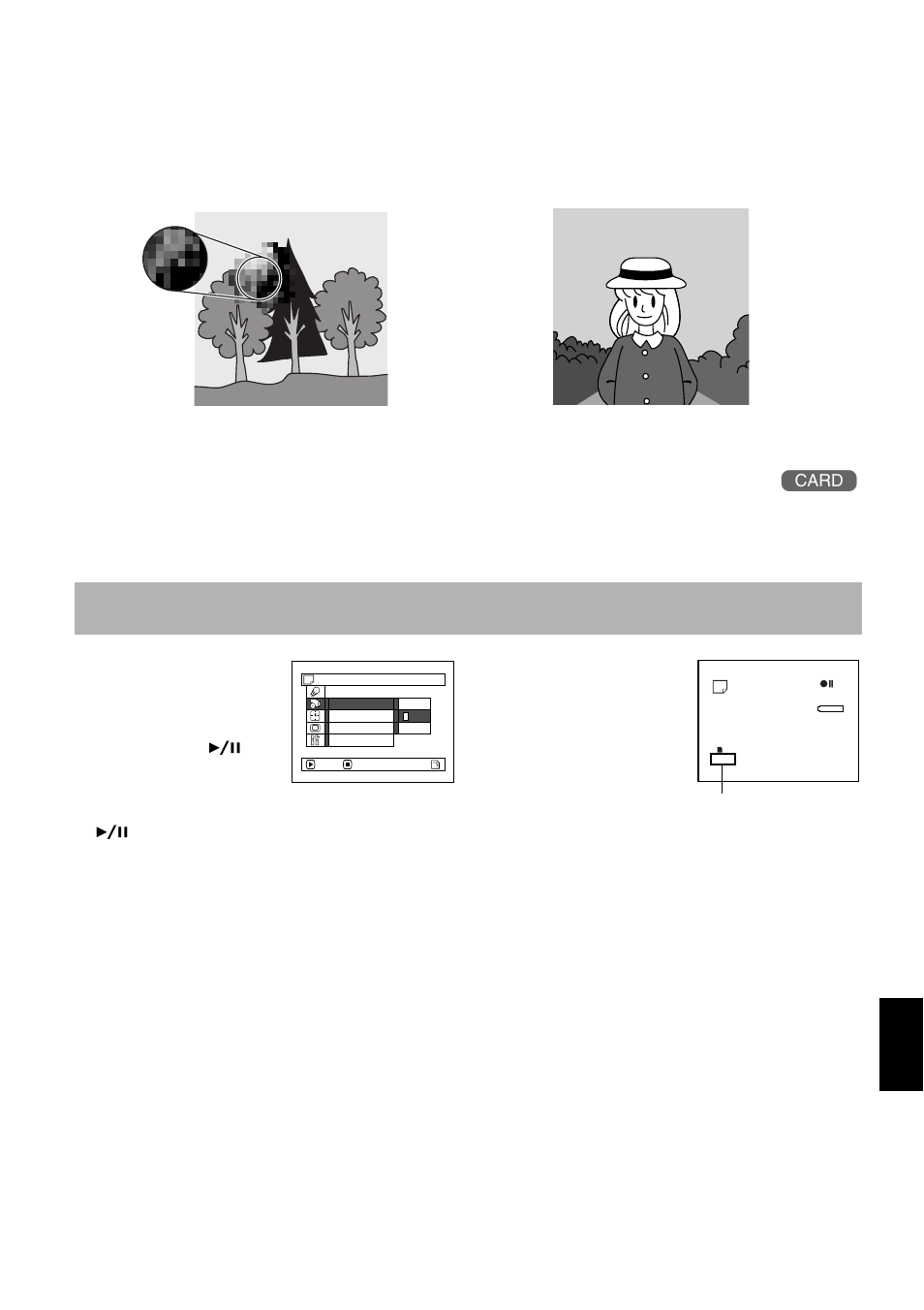 Switching quality of still image (quality) | Hitachi DZMV580A User Manual | Page 97 / 187