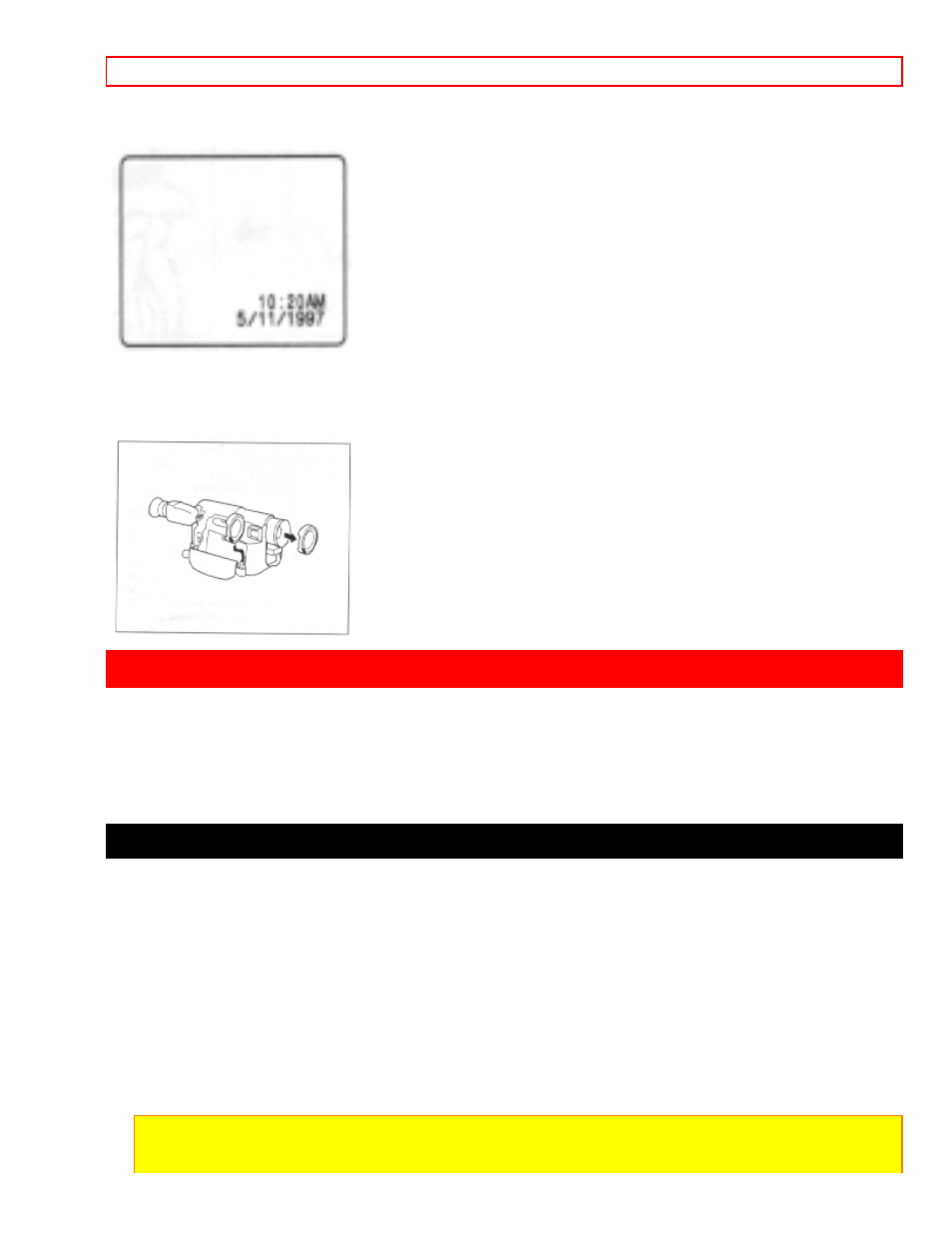 Getting started, Charging the battery, Using the lens cap string | Removing the lens cap | Hitachi VM-E625LA User Manual | Page 10 / 54