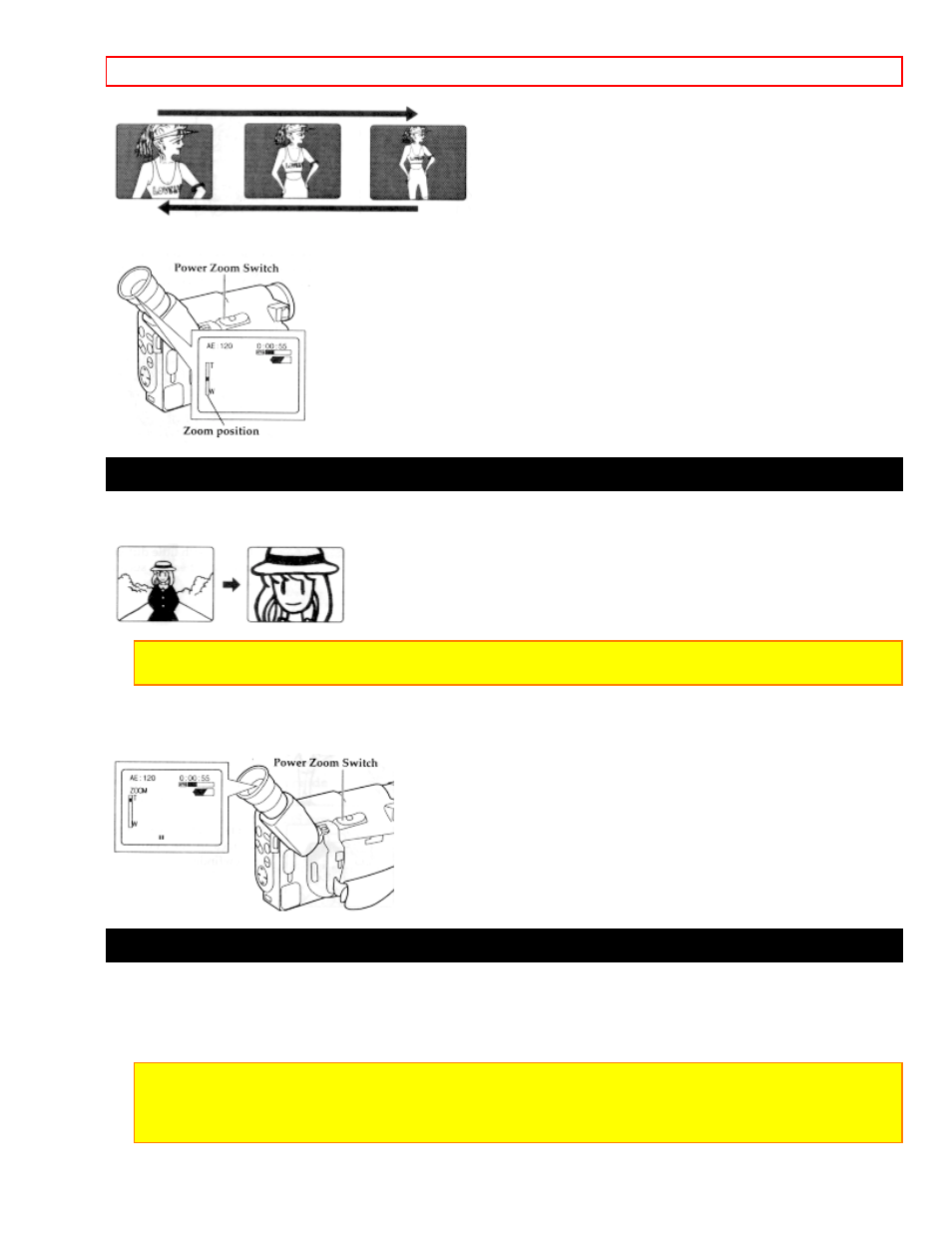 Using the digital zoom, Using the inst. zoom (instant zoom) button | Hitachi VM-E625LA User Manual | Page 31 / 54