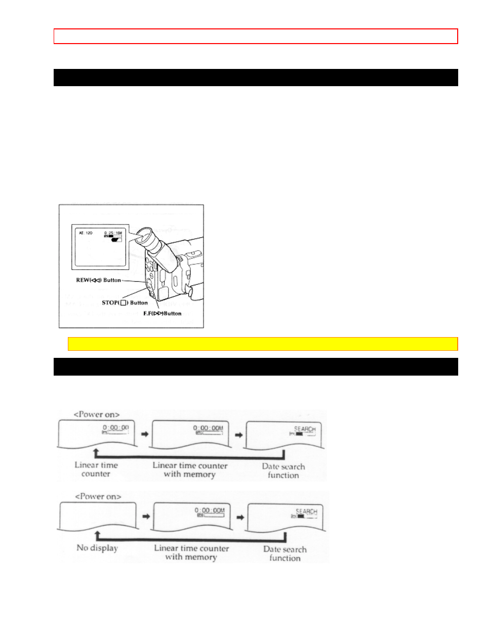 Using memory using the display button, Using the display button | Hitachi VM-E625LA User Manual | Page 37 / 54