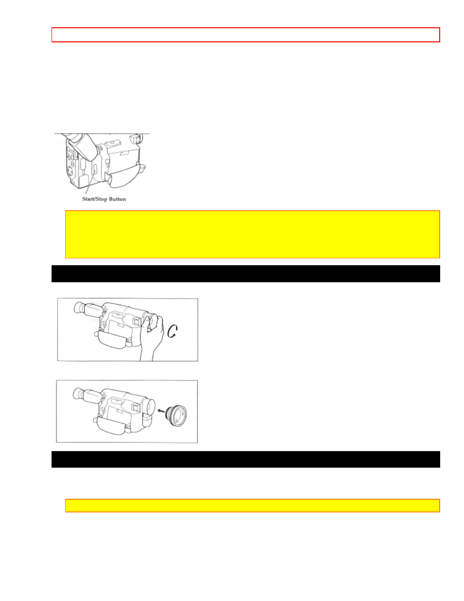 Attaching the optional wide or tele converter lens, Attaching the optional dc camera light | Hitachi VM-E625LA User Manual | Page 46 / 54