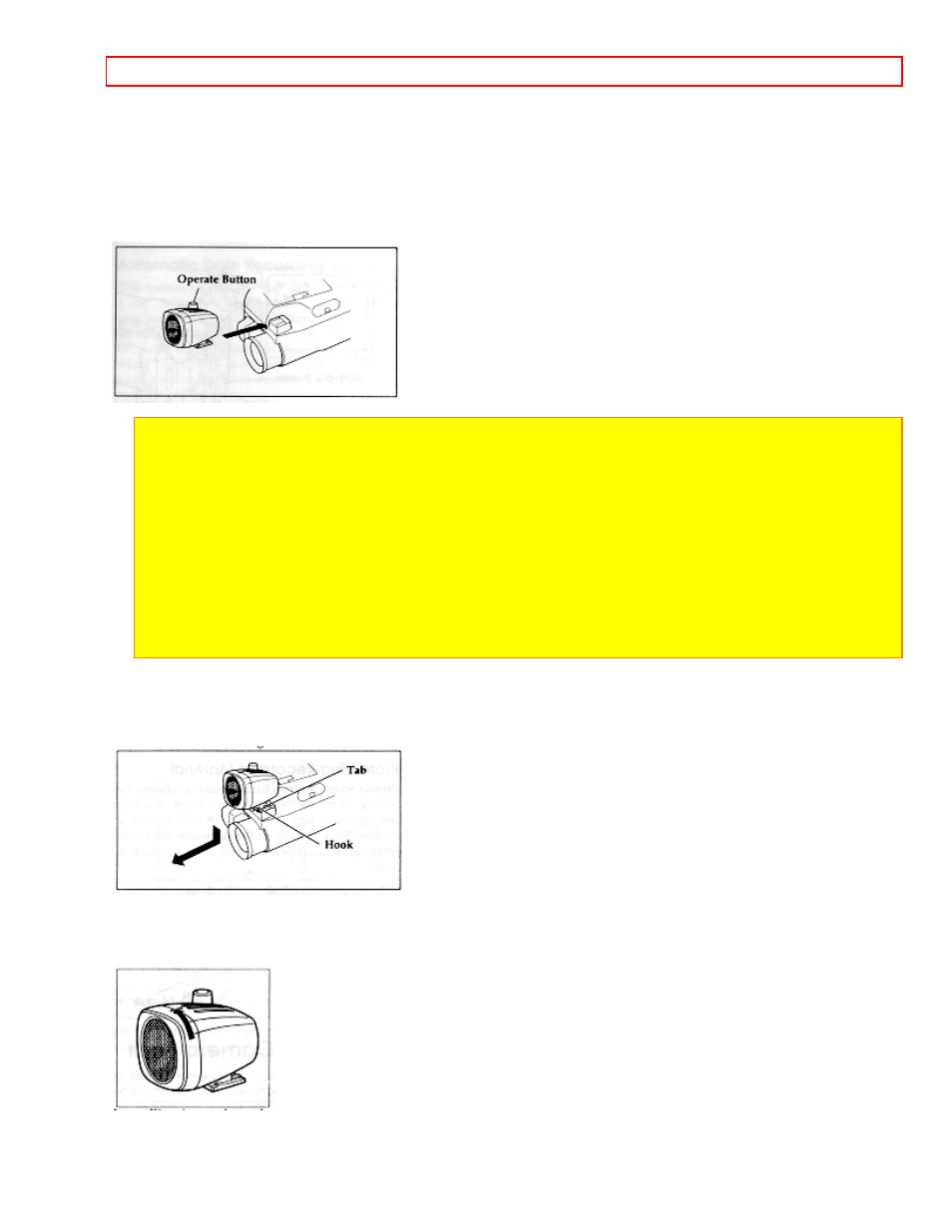 Removing the dc camera light, Replacing the dc camera light bulb | Hitachi VM-E625LA User Manual | Page 47 / 54