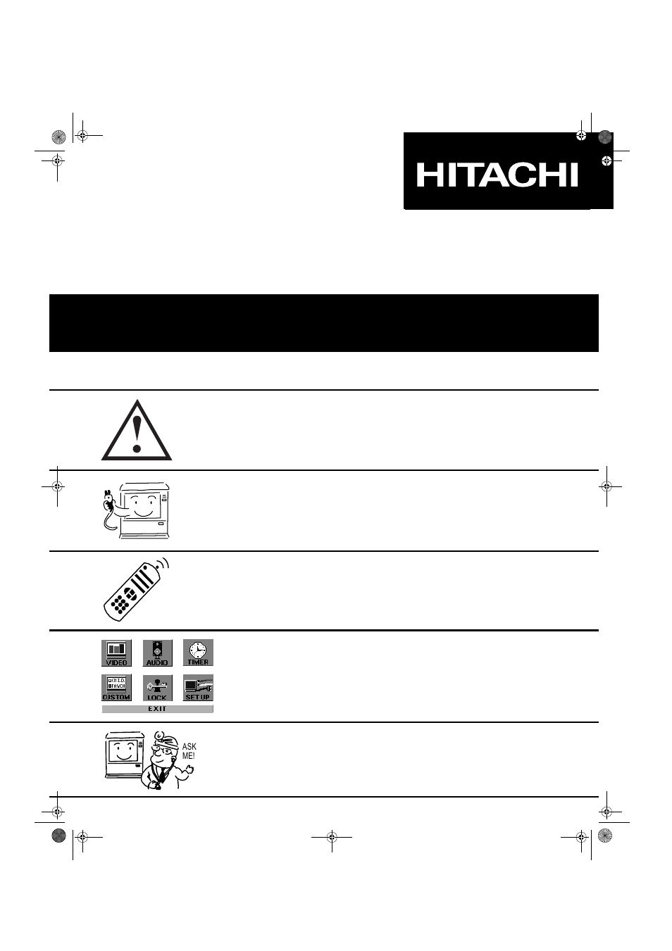 Hitachi GX Series 27GX01B User Manual | 28 pages