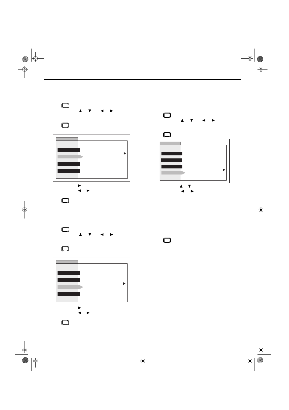 Menu selections, Perfect vol. (volume), Surround | Internal speakers | Hitachi GX Series 27GX01B User Manual | Page 18 / 28