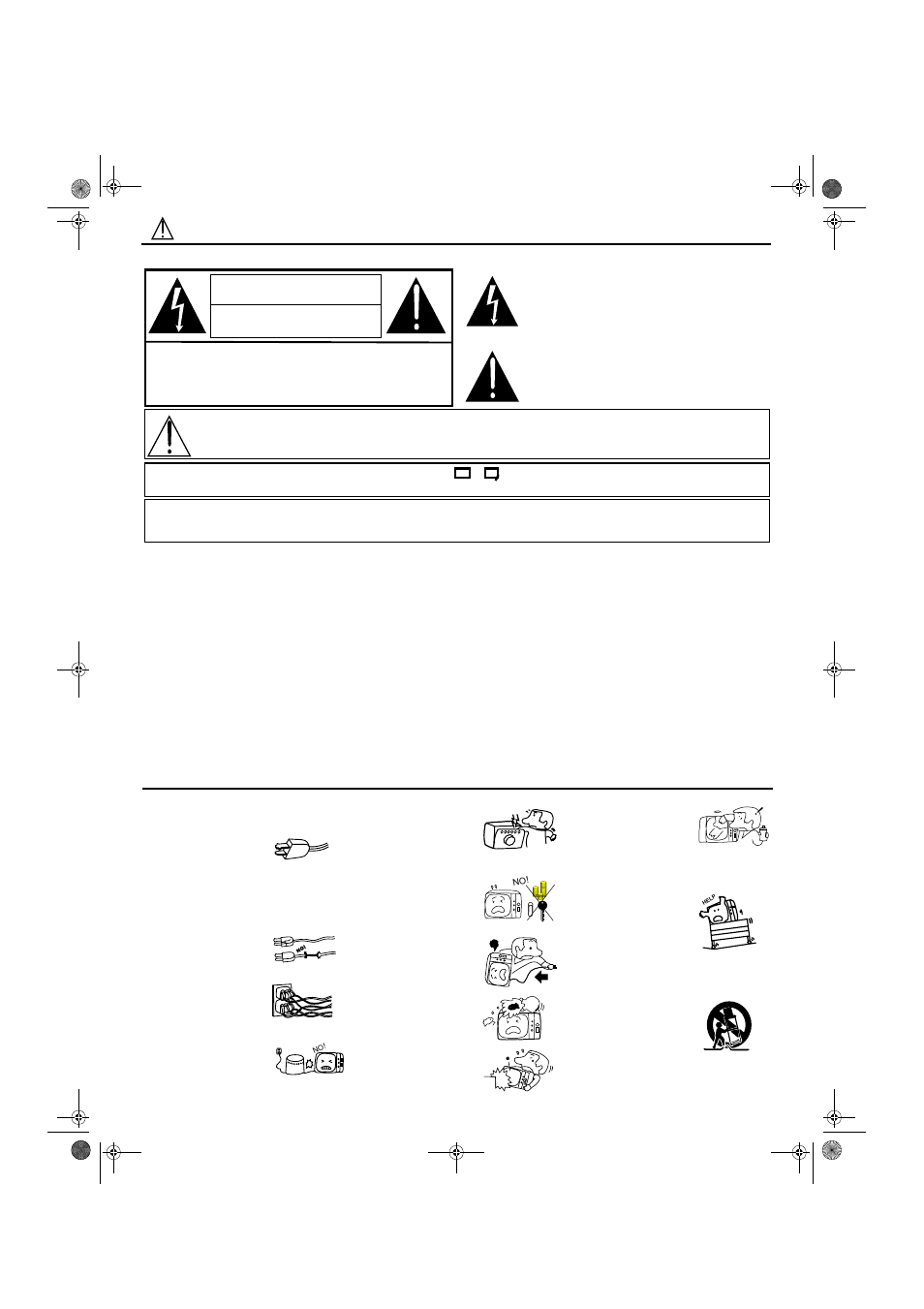 Important safeguards, Important, Caution | Mportant | Hitachi GX Series 27GX01B User Manual | Page 2 / 28