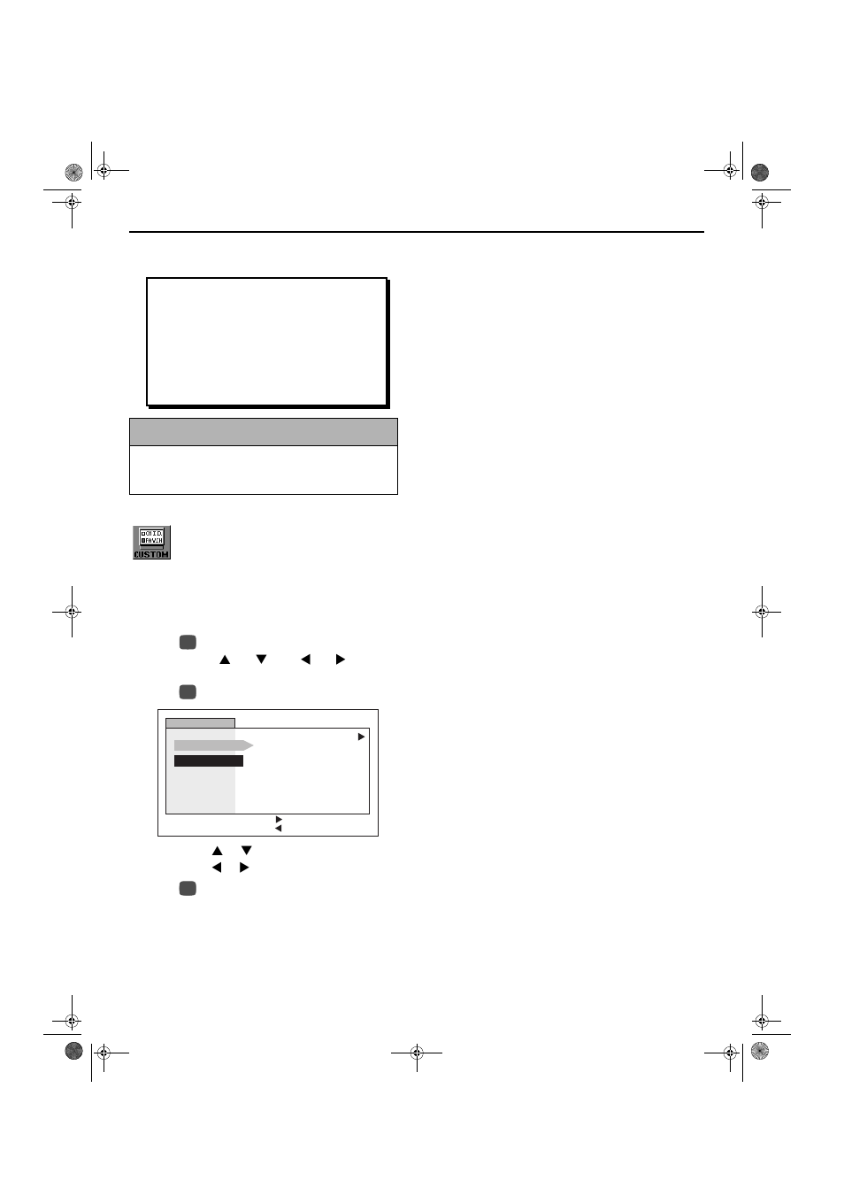 Menu selections | Hitachi GX Series 27GX01B User Manual | Page 20 / 28