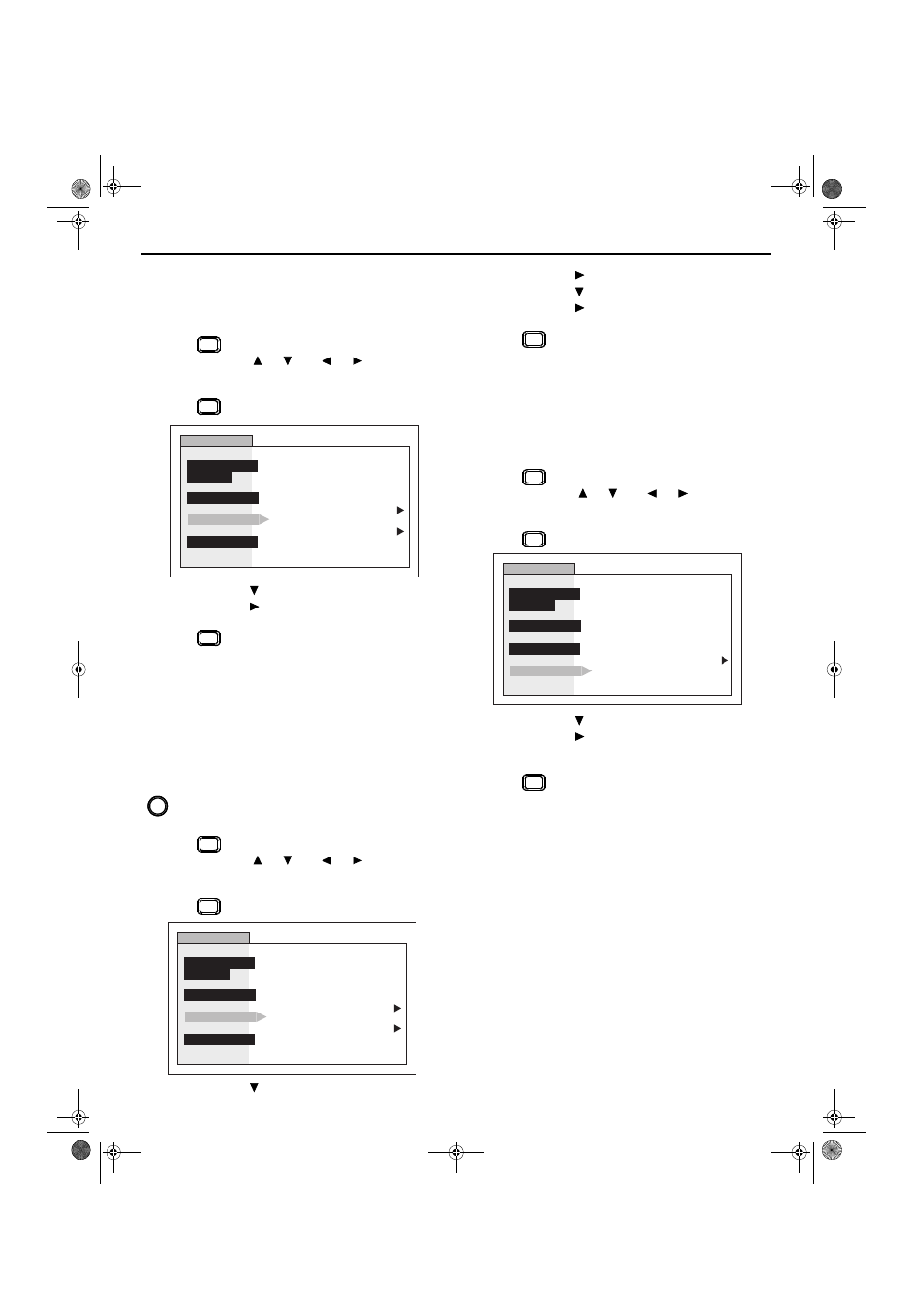 Menu selections, Cc on mute, Closed caption | Auto power on | Hitachi GX Series 27GX01B User Manual | Page 24 / 28