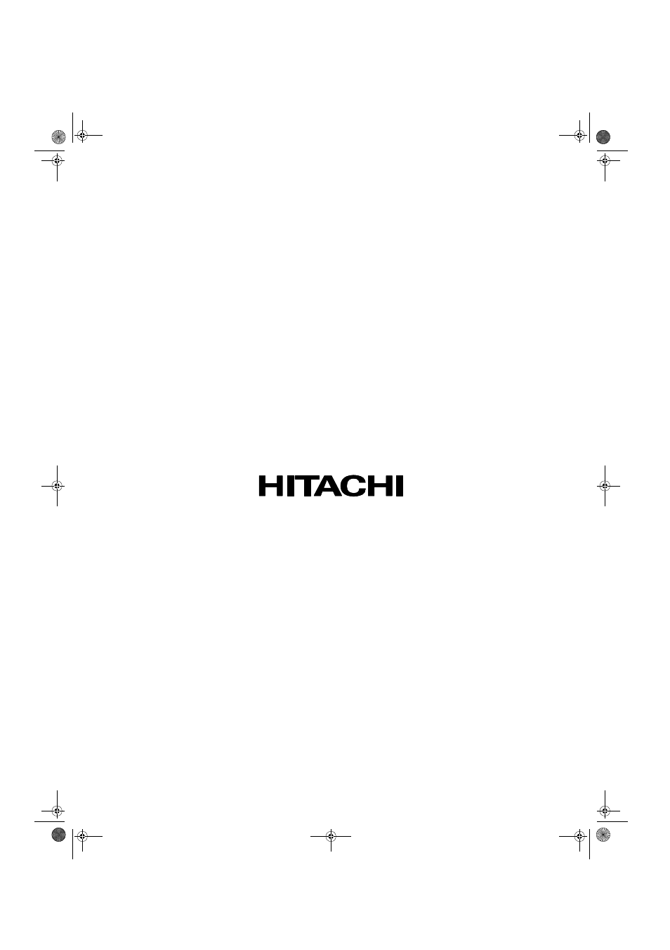 Hitachi GX Series 27GX01B User Manual | Page 28 / 28