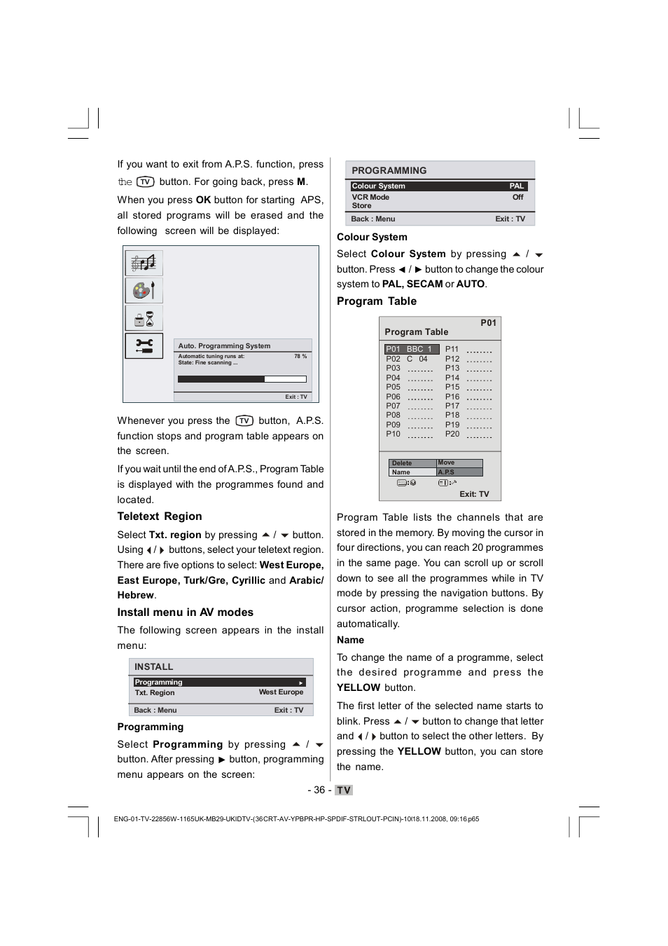 Hitachi L22DP03U User Manual | Page 37 / 63