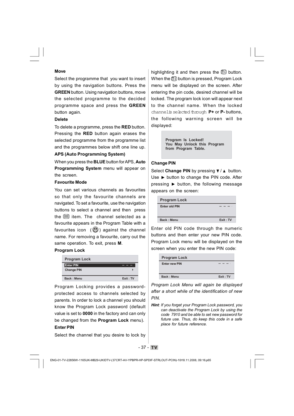 Hitachi L22DP03U User Manual | Page 38 / 63