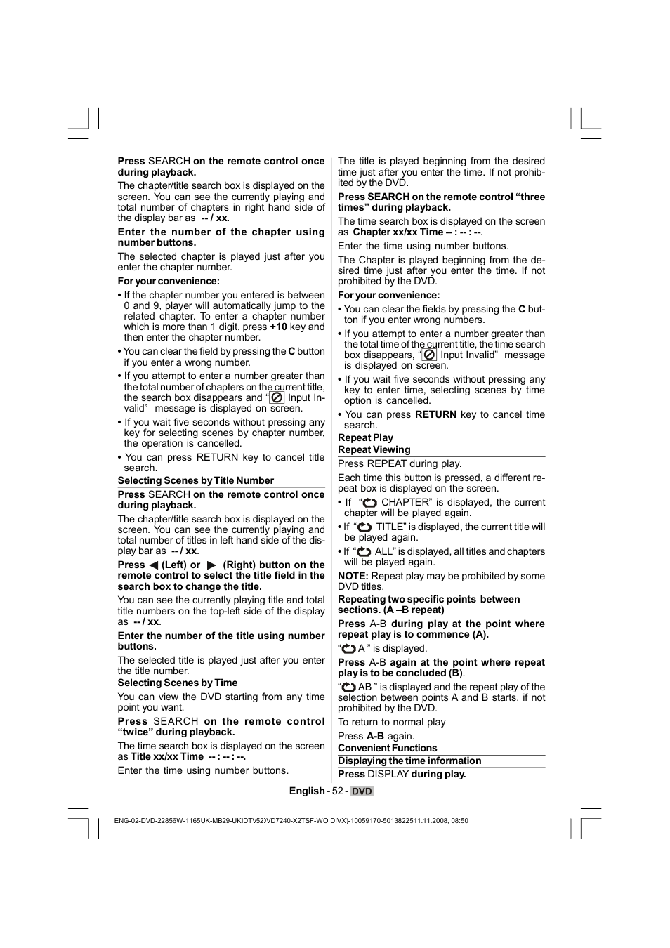 Hitachi L22DP03U User Manual | Page 53 / 63