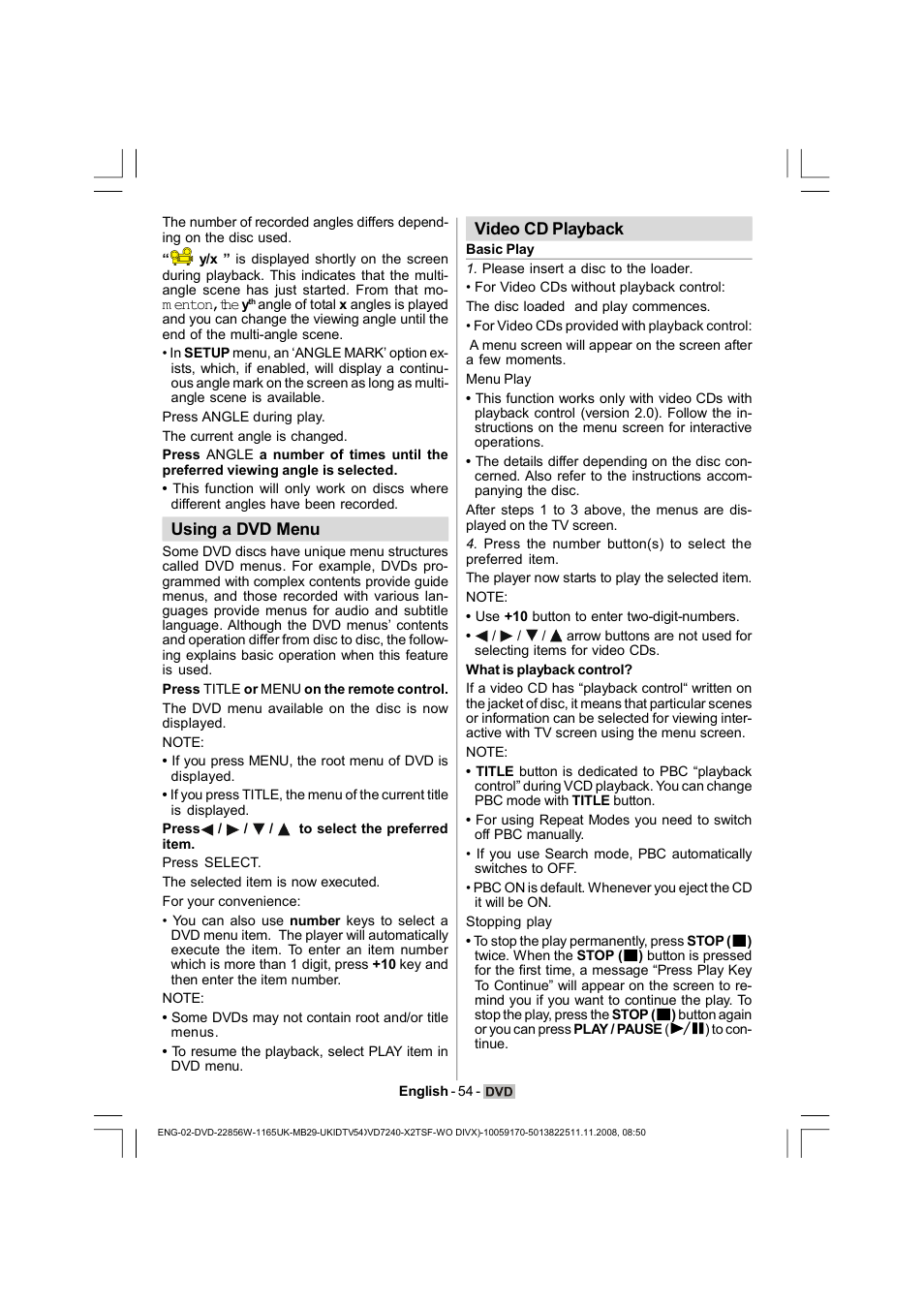 Hitachi L22DP03U User Manual | Page 55 / 63