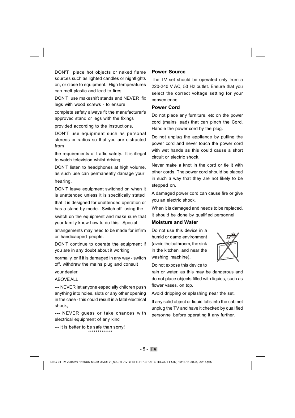 Hitachi L22DP03U User Manual | Page 6 / 63