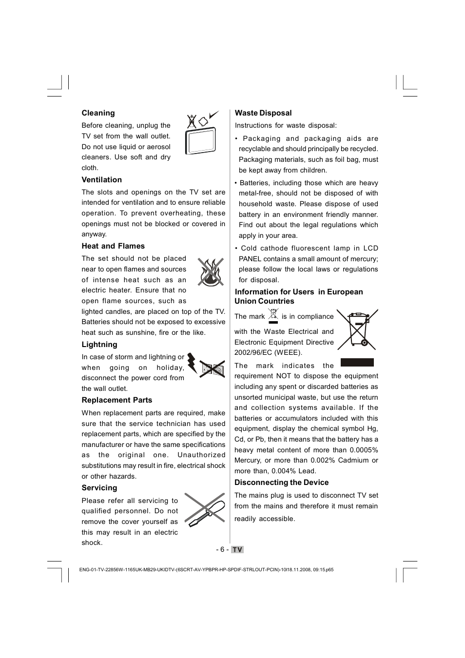 Hitachi L22DP03U User Manual | Page 7 / 63