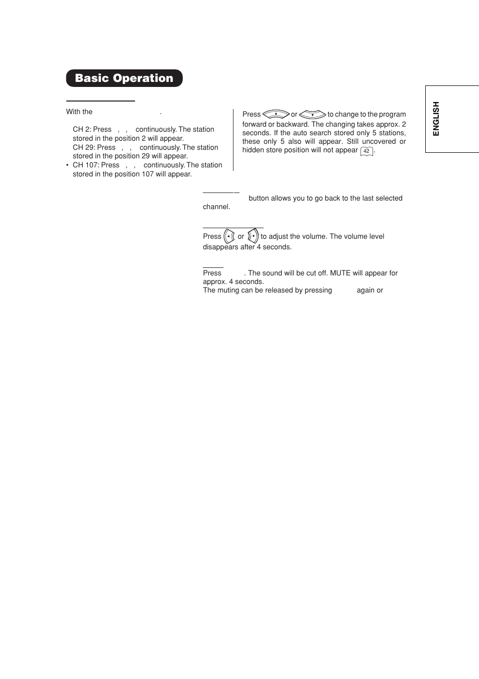 Basic operation | Hitachi 42PD380TA-P2 User Manual | Page 26 / 47