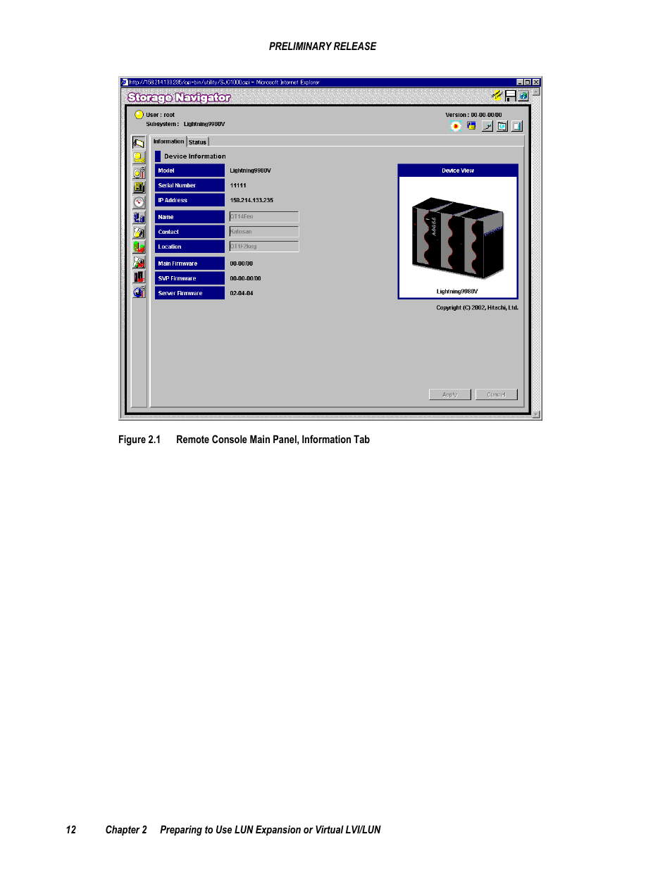 Hitachi 9900 V Series User Manual | Page 24 / 64