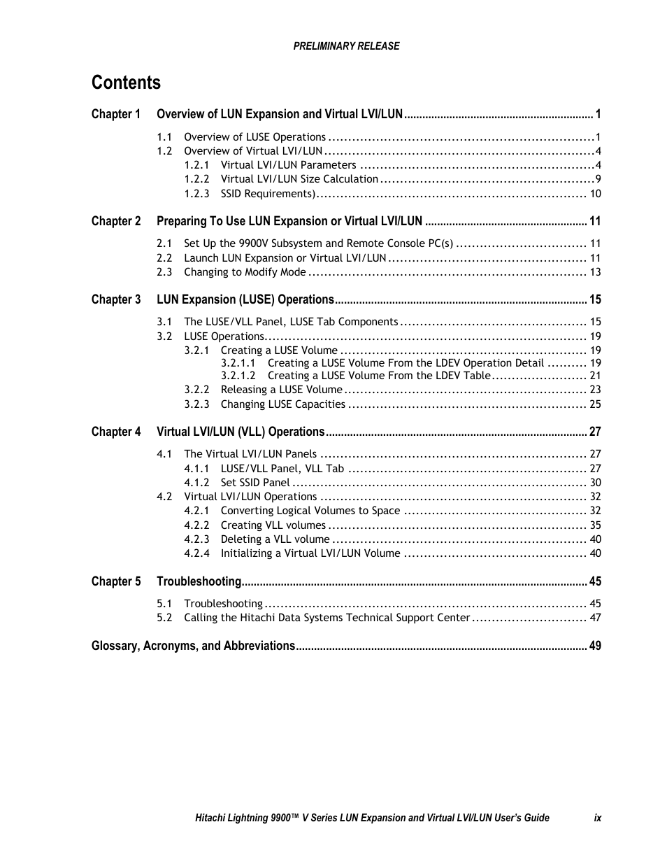 Hitachi 9900 V Series User Manual | Page 9 / 64