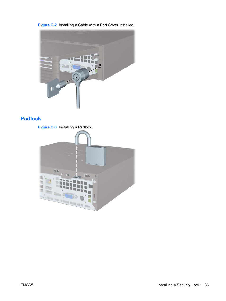 Padlock | Hitachi COMPAQ 8000 User Manual | Page 39 / 48
