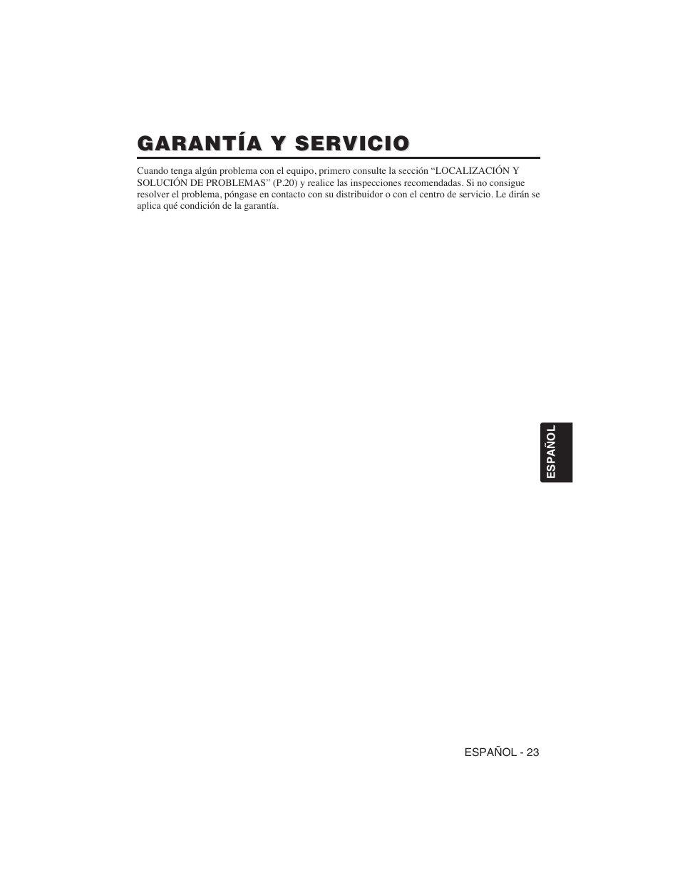 Garantía y servicio | Hitachi CP-S225W User Manual | Page 120 / 205